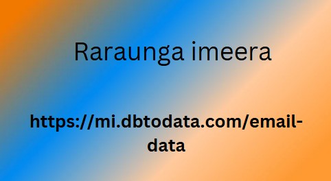 Raraunga imeera