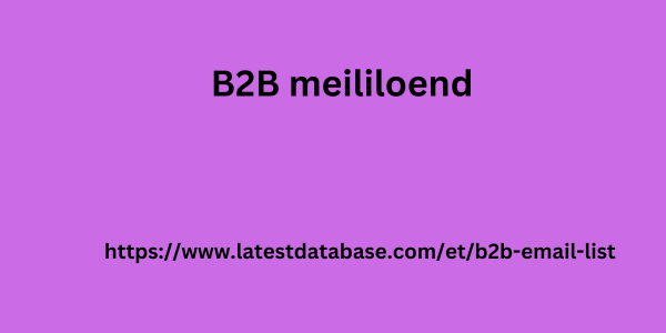 B2B meililoend