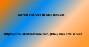 Mercar o servizo de SMS masivos