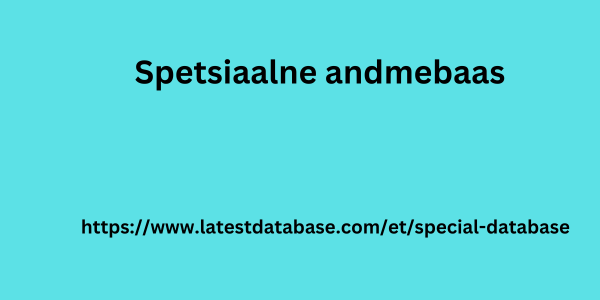 Spetsiaalne andmebaas