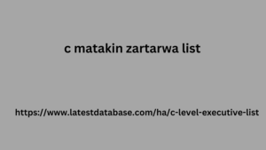 c matakin zartarwa list