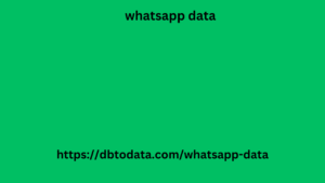 whatsapp data