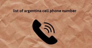 list of argentina cell phone number