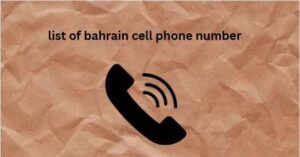 list of bahrain cell phone number