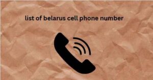 list of belarus cell phone number