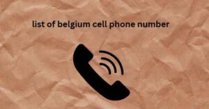 list of belgium cell phone number