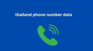 thailand phone number data