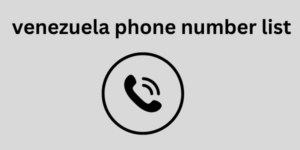 venezuela phone number list